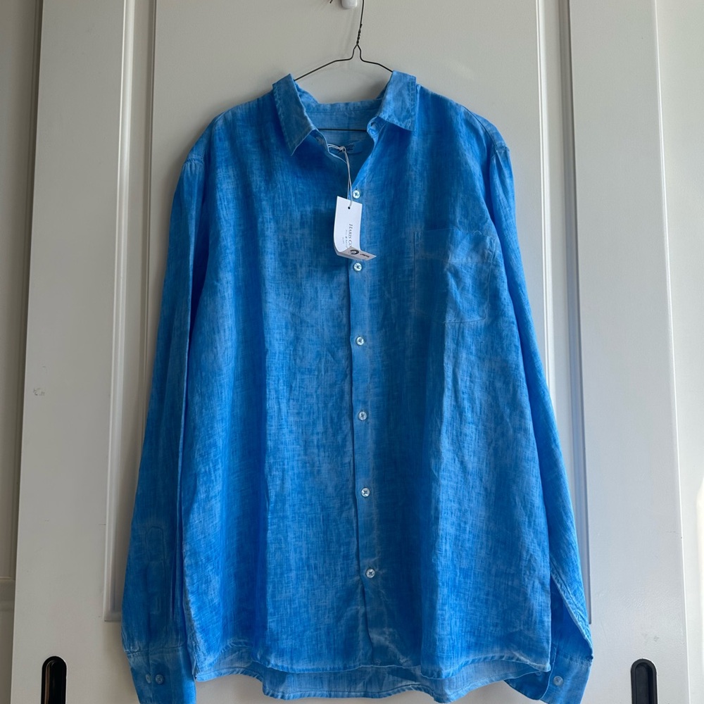 Blue Button-Up Shirt